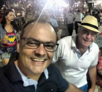 Gedson Merízio e Renato Casagrande