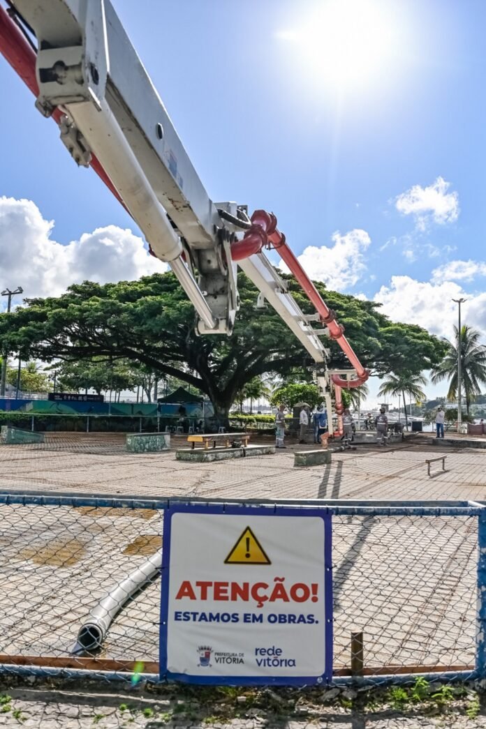 Visita Técnica às Obras da Pista de Skate da Praça dos Namorados - Fase de Concretagem